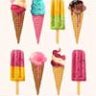 Различный набор мороженого
