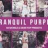 50 Tranquil Purple Lightroom Presets & LUTs