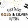 15 нарисованных от руки золотых и серебряных узоров