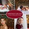 Наложения фотографий Рождественские гирлянды